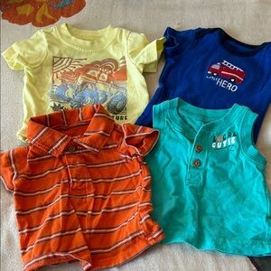 Colorful Kids Graphic Tees Set - Newborn